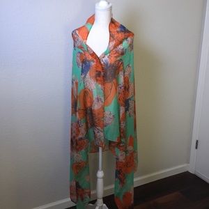 Colorful Floral Scarf/Wrap